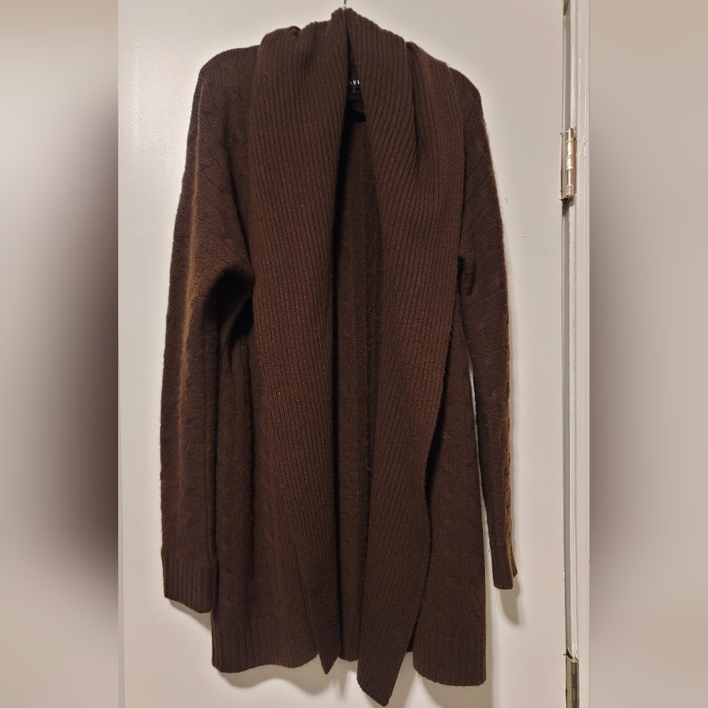 Ralph Lauren Black Label, Brown Cashmere Cardigan